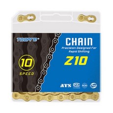 TOOPRE MTB路自行車Shimano兼容鏈10 DAN +連鎖鏈接, 金黃色, 1組