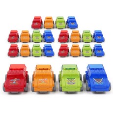 迷你衝鋒迴力汽車造型削鉛筆機 4款*6入, 混合顏色, 1套