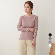 메종드디자인 여성용 골지이너 티셔츠