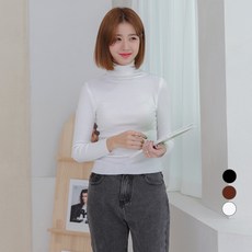 메종드디자인 여성용 니트 골지 폴라