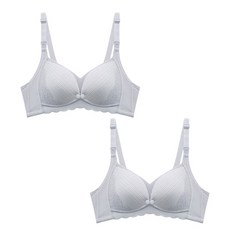 WBB 孕婦蕾絲花邊前扣式哺乳內衣 WBO915 2入