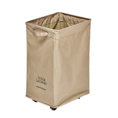 DALPAENGI LIVING 移動式寬洗衣籃, 棕色, 1入