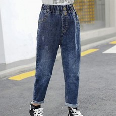 水晶屋 兒童內刷毛牛仔褲 126