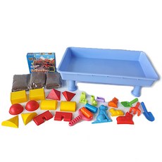 Kkamdolimorae 新版玩沙3kg組合, 土色, 1個