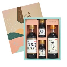 신앙촌 양조간장 선물세트 해피 6호 + 쇼핑백 1240ml, 1.24L, 1개