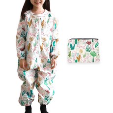 bebe chouette 印花連身服+收納袋, 心熊貓（長袍）