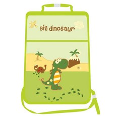 印花汽車座椅防踢墊, 恐龍朋友款, 1入