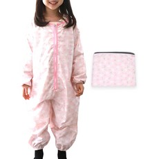 베베슈에뜨 전신 미술 놀이가운 + 파우치, 모던래빗(가운)