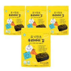 HOME&KiDS 海苔 1.5g 20入, 4包, 30g