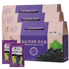 싱싱 지대루 포도즙 30p, 3L, 3박스
