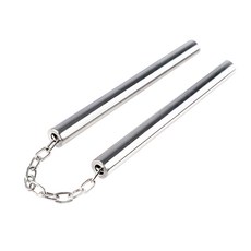 鋼製雙節棍, 1個, 銀色