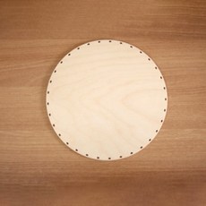 樺木合板 圓形, 單一顏色