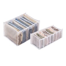 수납 파티션 의류정리함 2종 세트, 화이트(SA_01_05), 1세트