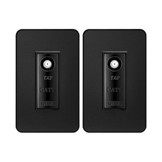 CHEIL ELECTRIC Industry The Art Plus金屬黑CATV Room 1, 2個