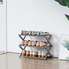 World 收納折疊鞋櫃 25-AA40 3層 50cm, 灰色