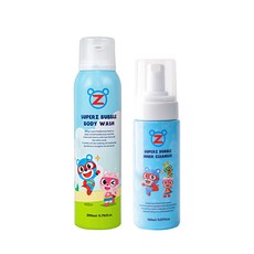 allongs Super Z泡泡洗潔乳 150ml +泡泡沐浴露 200ml, 1組