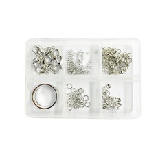 飾品配件工具組 6格, 款式1 銀色, 1套