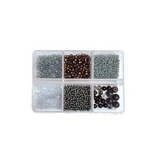 트렌드 팬톤 컬러 비즈 반지 팔찌 DIY 키트, 타입 6 슬릿, 1세트