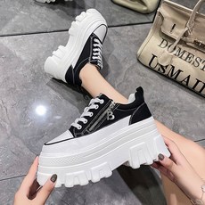 페이퍼먼츠 리얼 키높이 통굽 지퍼 스니커즈 00537