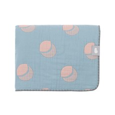 Bamboo bebe 孩童用厚毯, 月亮款(藍色)