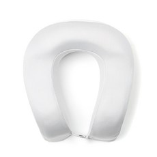 BEE STORE 素色U型記憶海綿頸枕, 淺銀