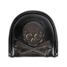 DEX 骷髏頭造型高爾夫球推桿套, 黑色