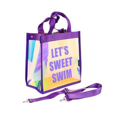 SWEET SWIM 全息網狀游泳包方形, 紫色