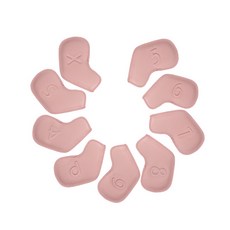 DEX 新骷髏高爾夫球桿套 9件組, 粉色