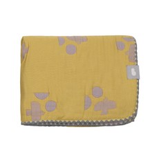 Bamboo bebe 孩童用厚毯, 小鳥款(芥末黃)