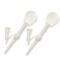 Licata 新 NOB 高爾夫球釘 2入, 白色