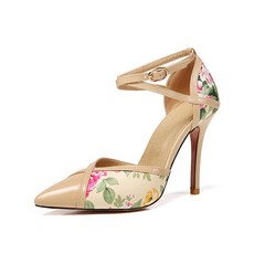 페이퍼먼츠 화사 플라워톤 스틸레토 하이힐 10cm 00148