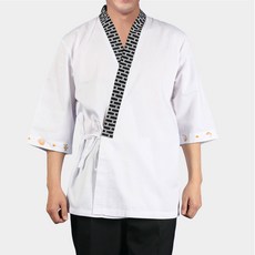 SF時尚翻領磚頭印花男女通用日式服裝