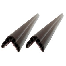 문인테크 연질 모서리보호대 25 x 1200 mm, 밤색, 2개, 1200mm