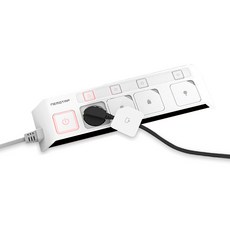 NEMOTAP 獨立開關延長線 4孔 SY-NB4, 黑色, 5m, 1個