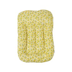 Lottie 質感寵物推車靠墊 M號, 花黃色, 1個