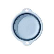 빼다 접이식 세수대야 라지 42.5cm, 블루, 1개