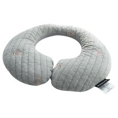 마롤로뜨 유아용 100수 누빔 유모차 카시트 목쿠션, 봉봉체리그레이