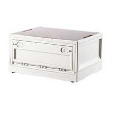 TAD 開放式折疊箱, 牛奶色, 1個