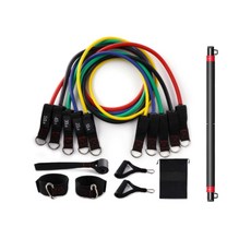 J-Rex Homt 高彈性乳膠管帶 5 種 150LBS + 握把套組, 混色