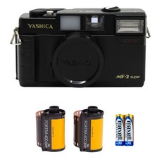 야시카 입문용 필름카메라 + 코닥 포트라 400 72p + 건전지 세트, MF-2 Super(카메라)