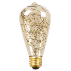 ELPHOS 燈泡 2W MW-ST64, 黃光色, 1個