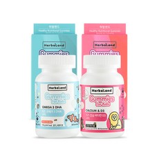 孩童用鈣&維他命D3軟糖 132g+孩童用Omega-3 DHA軟糖 132g組, 60顆, 2罐