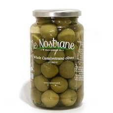 le Nostrane 醃漬綠卡斯特爾維特拉諾橄欖, 560g, 1個, 醃漬綠橄欖