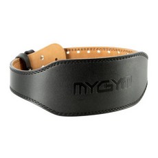 MYGYM Press Pull 健身重量皮革舉重腰帶 XS 11.5cm, 黑色, 1.1kg