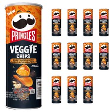 PRINGLES 品客 蔬菜脆片 地瓜&大蒜&紅椒, 12罐, 97g