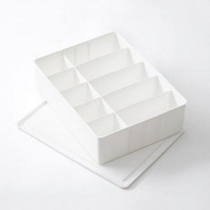스타 다용도 칸막이 정리함 혼합 23.7cm, 14 화이트, 1개