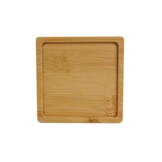 Marketpia 茶道用竹製杯墊, 04 方形凹槽