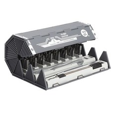 Dr리빙스토어 정밀 다용도 드라이버 접이식 옥타 두루말이 케이스 취미 전문가용 공구 세트, 1세트, 공구 100종 + 박스