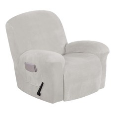 躺椅天鵝絨套, 象牙白