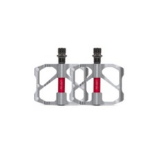 PROMEND 輕巧的寬自行車MTB型鋁製扁平踏板, 2個, 鈦